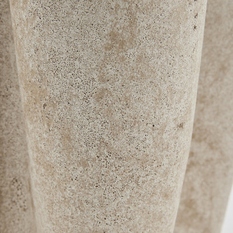 Valina flower pot H13.5cm. linen stoneware