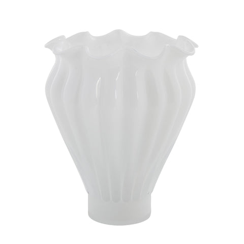Verinne vase white glass H28.5 cm