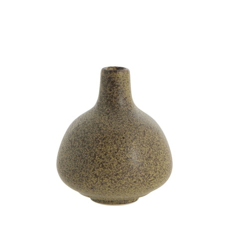 Helene vase brown ceramics H9 cm