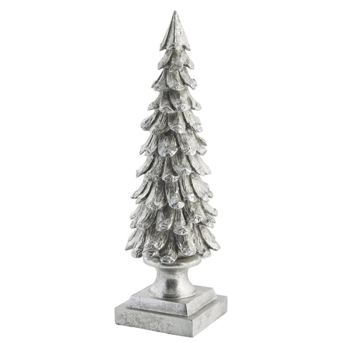 Gracie decoration silver, Polyresin D10.5 H34