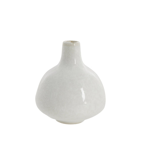 Helene vase white ceramics H9 cm