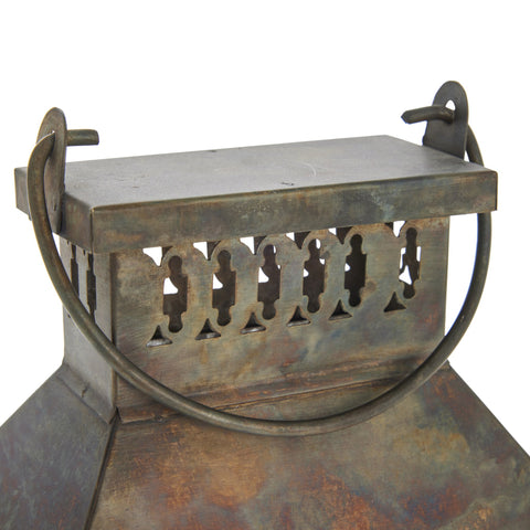 Signe lantern H38.5 cm. antique brass