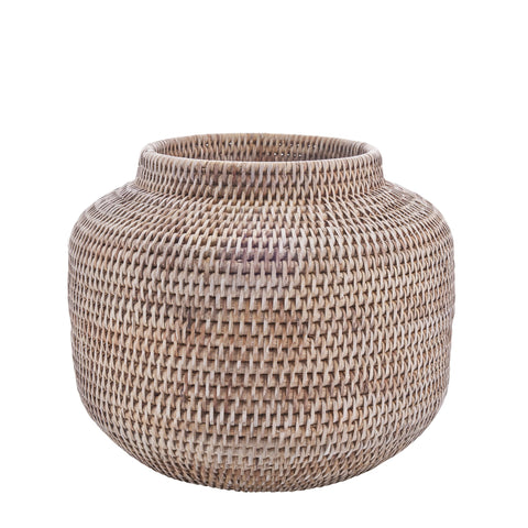 Norah flower pot nature rattan H30 cm