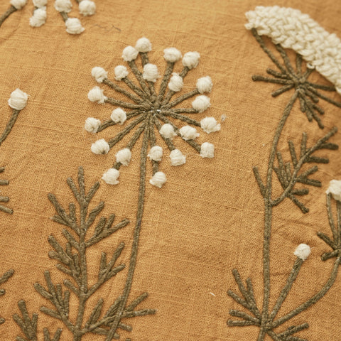 Emilde cushion cover 50x50 cm. ochre