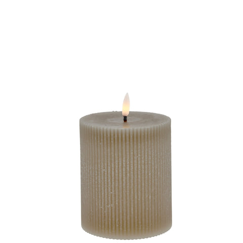 Lillia LED candle H12 cm. linen