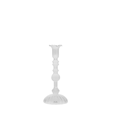 Astalina candlestick H23 cm. clear