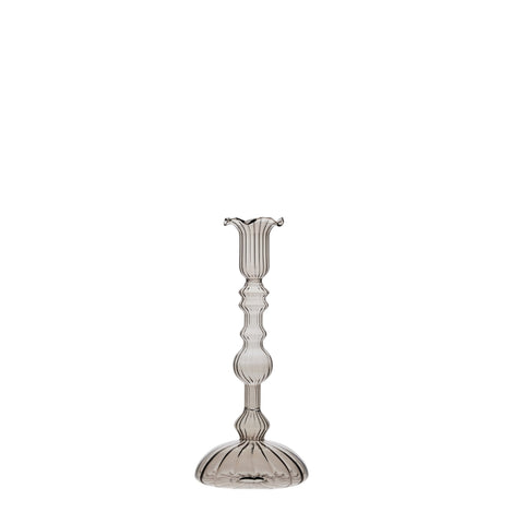 Astalina candlestick H23 cm. grey