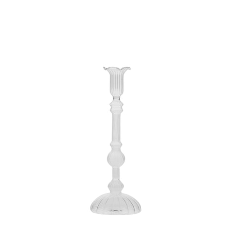 Astalina candlestick H26.5 cm. clear