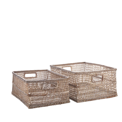 Norah basket set set nature - 2 pcs.