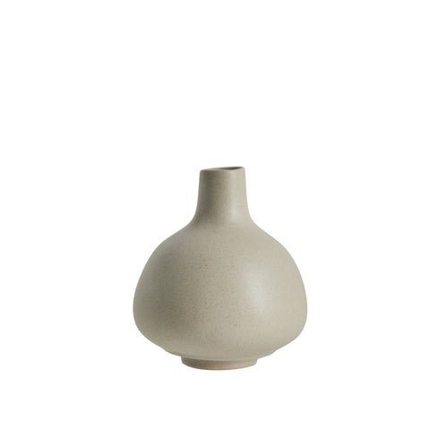 Helene vase H9 cm. linen