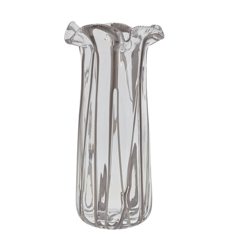 Alberta vase H40 cm. clear