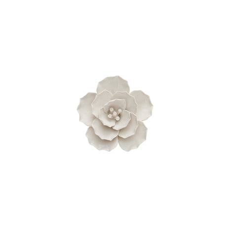 Floria wall decoration H3 cm. white