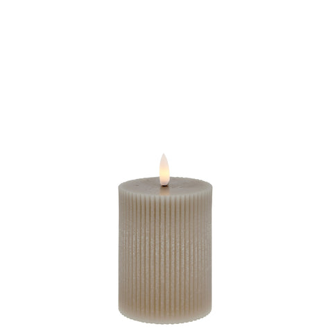 Lillia LED candle H10 cm. linen