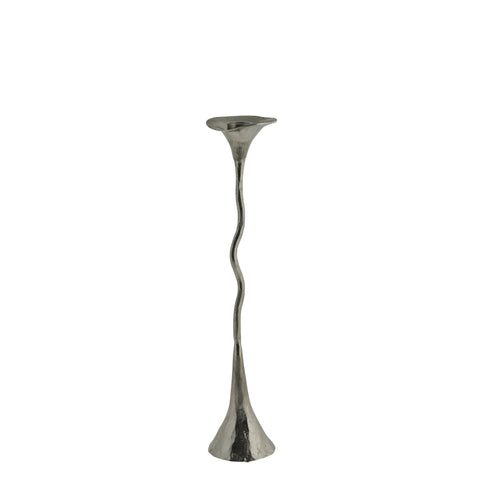 Cala candlestick H35 cm. silver