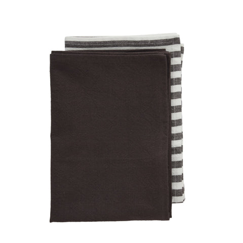 Estrille 2 pcs. tea towel 70x50 cm. brown