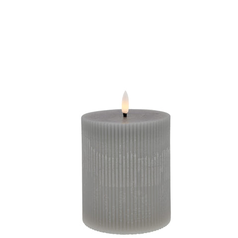 Lillia LED candle H12 cm. grey