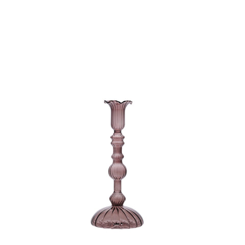 Astalina candlestick H23 cm. dark red