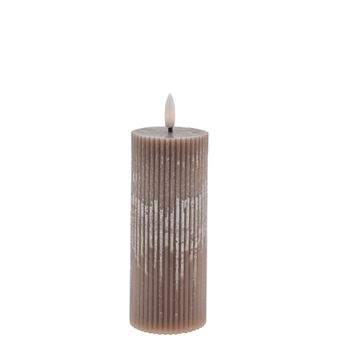Lillia LED candle H15 cm. rose tan