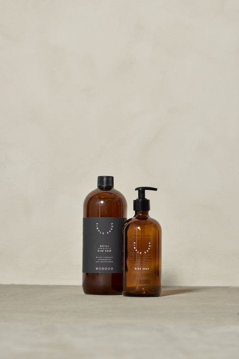 Empty Glass Bottle Dish Soap 500 ml