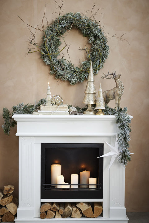 Vintia wreath H8 cm. green