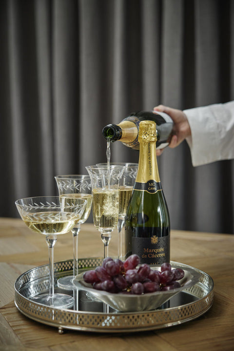 Dauphine champagne saucer clear 33 cl