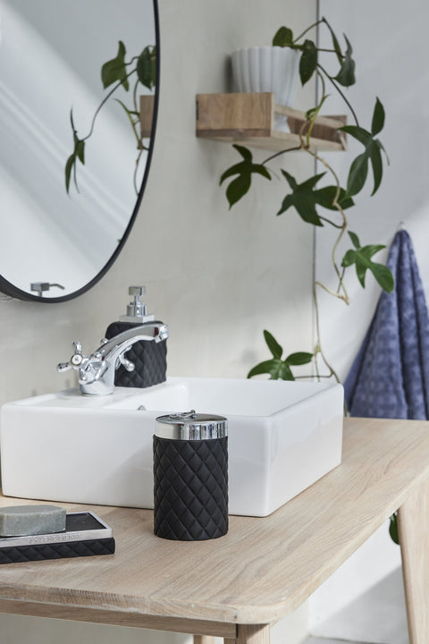 Portia jar H14 cm. black