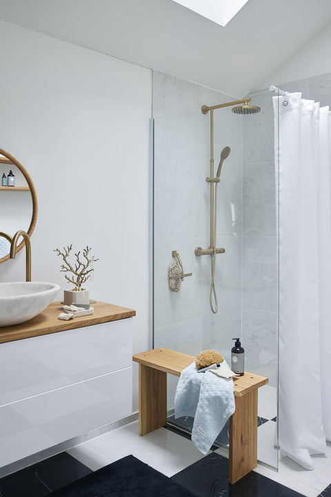 Tressa jewellery holder light gold 33 cm.