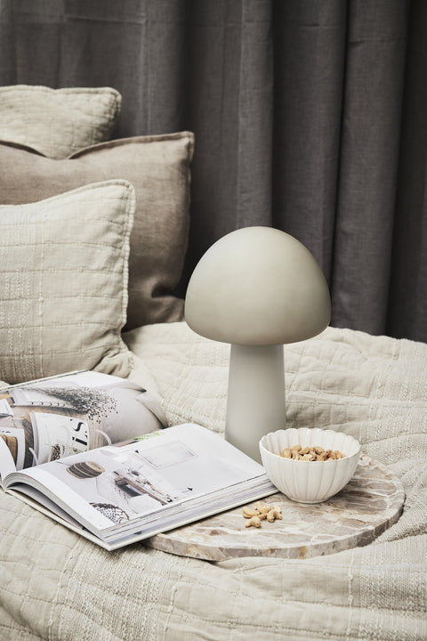 Nellie portable LED lamp H33 cm. linen