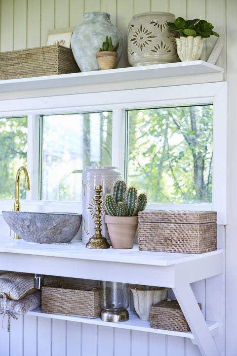 Norah box 18x18 cm. Nature