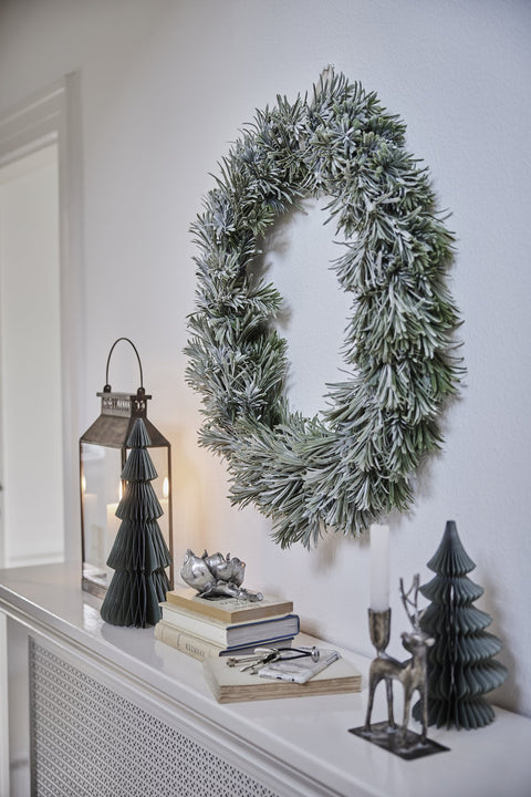 Vintia wreath H8 cm. green