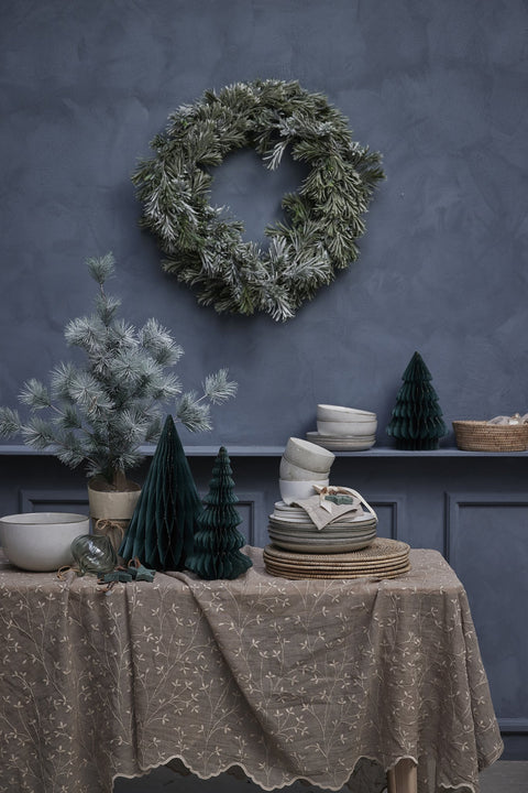 Vintia wreath H8 cm. green