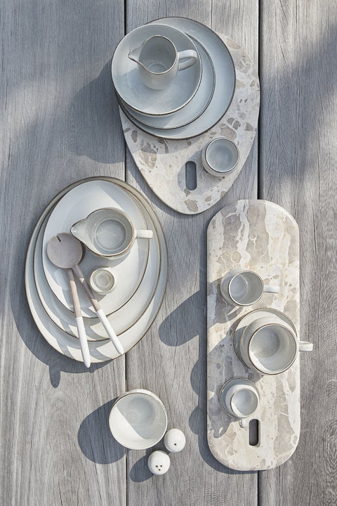 Amera dinner plate 29x22.5 cm. white sands