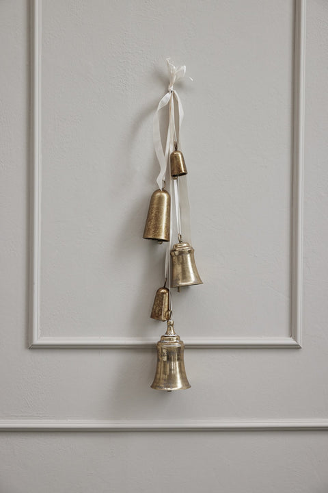 Missia decoration bell H10 cm. light gold