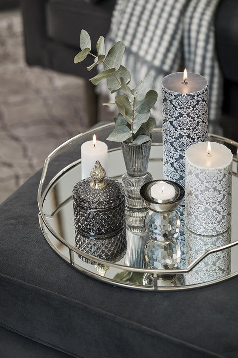 Florilla wall decoration H3.5 cm. rose tan