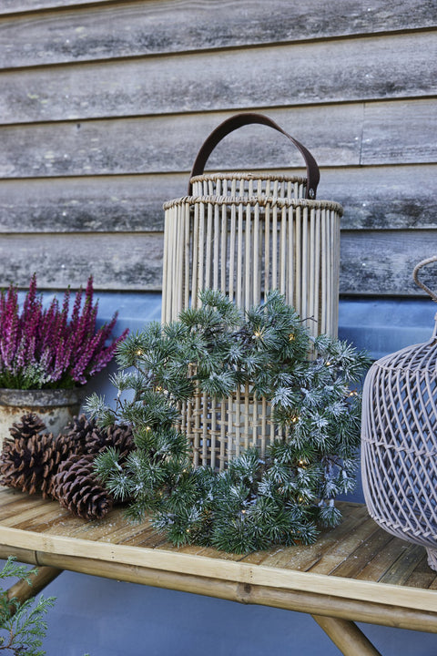 Vintia LED wreath H10 cm. green