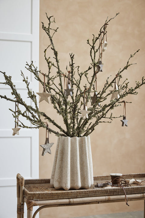 Elina decoration brown, Travertine 6.5X6.5 H1.5