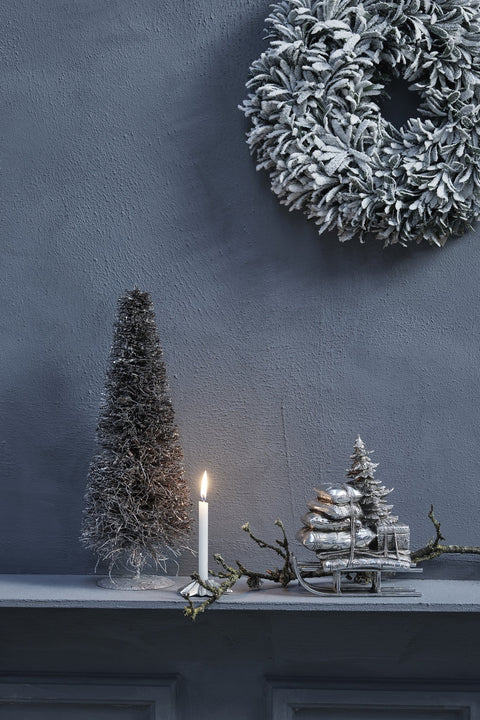 Elina decoration linen, Travertine 6.5X6.5 H1.5