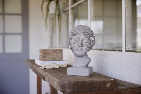 Mara vase 15x15 cm. silver grey