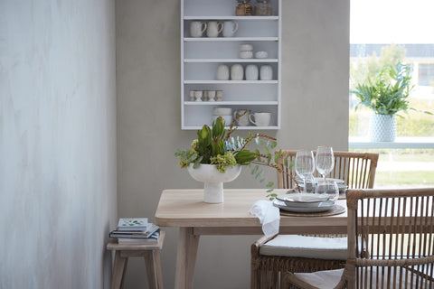 Ellie wall shelf H8.5xW16xL60 cm. White wash