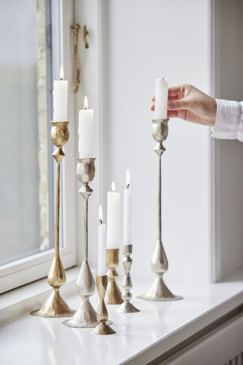 Ingrid candlestick H10 cm. light gold