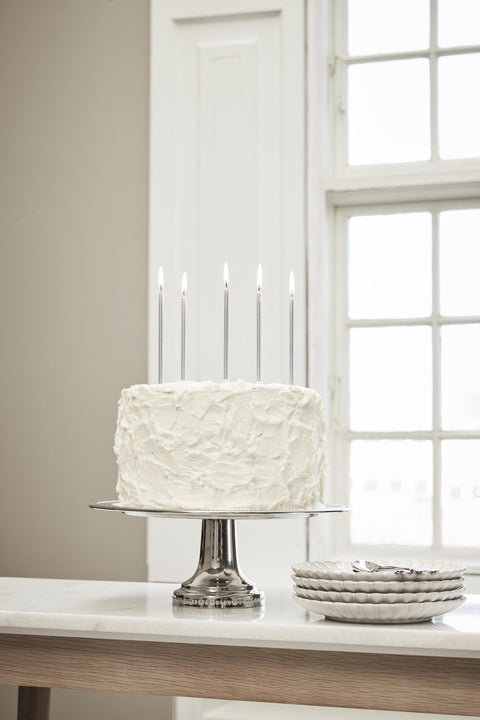 Sigrid cake stand silver brass