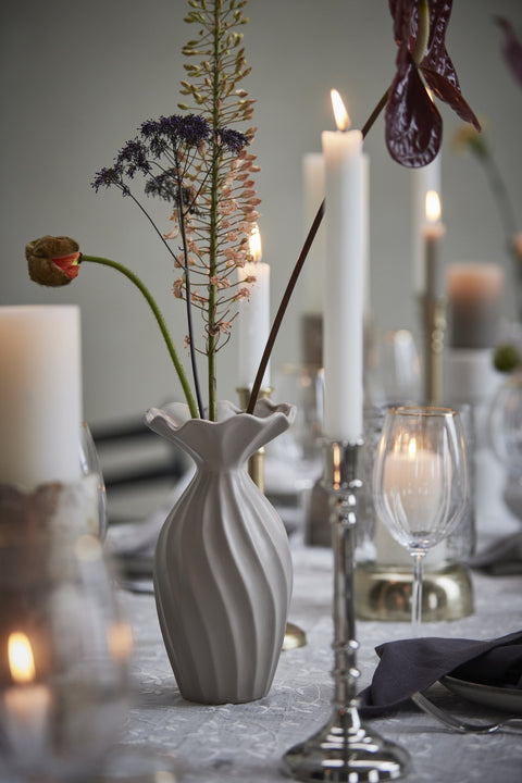 Ingrid candlestick H8.5 cm. light gold