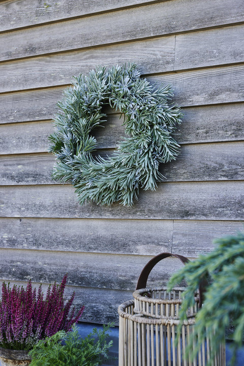 Vintia wreath H8 cm. green