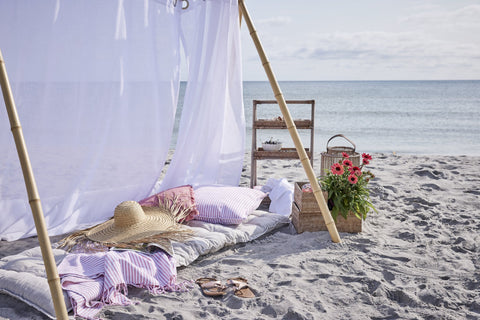 Nessina portable LED lamp H19 cm. brown