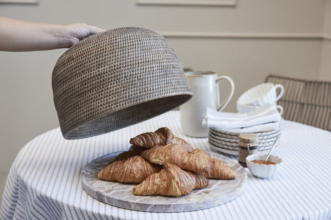 Norah food cover nature rattan H24 cm