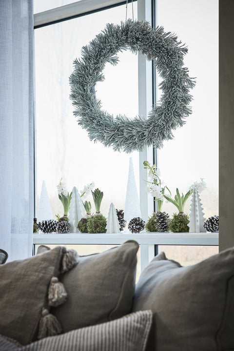 Vintia wreath H8 cm. green