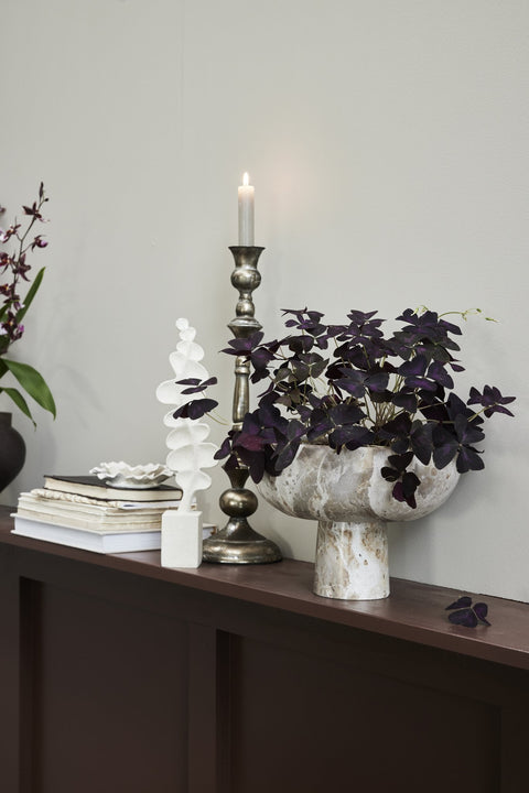 Floria wall decoration H3 cm. white