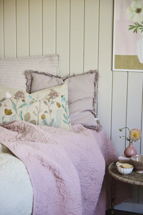 Isabelle throw rose dust 170x130 cm