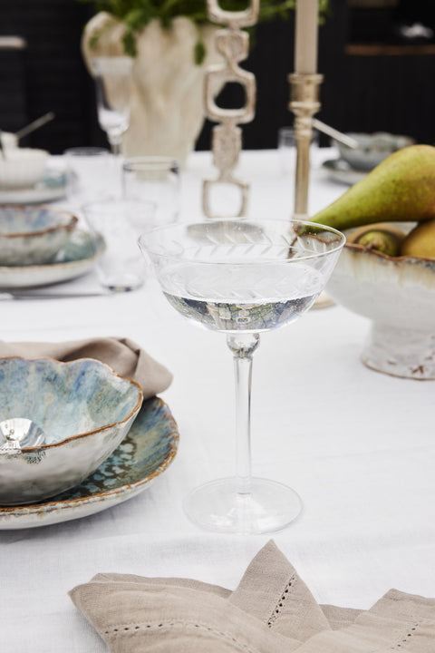 Dauphine champagne saucer clear 33 cl