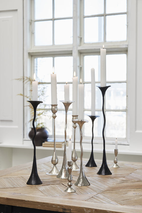 Cala candlestick H42 cm. silver